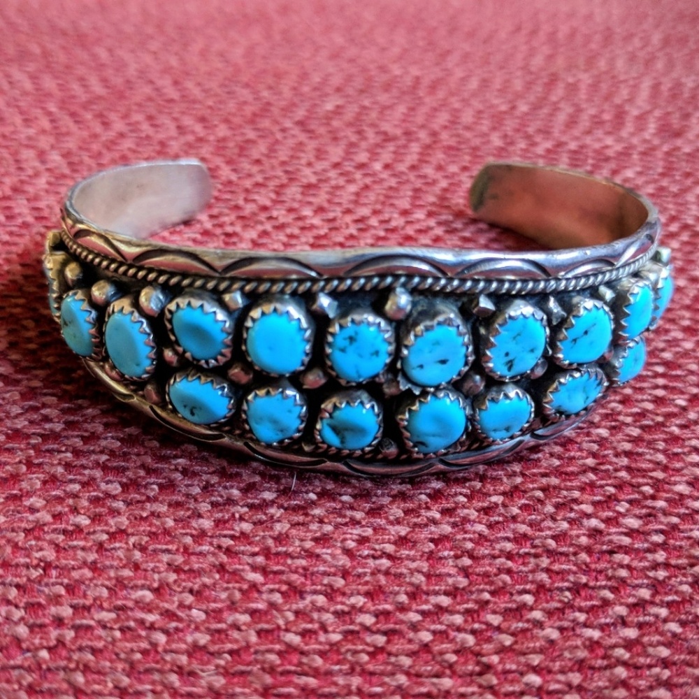 Sterling Silver Turquoise Bracelet Native American